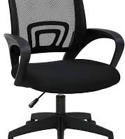 Silla de Oficina Ergonómica T-LoVendo con Soporte Lumbar - Negra